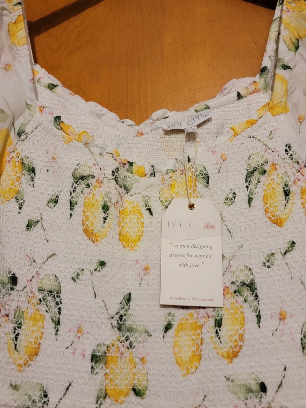 NWT Ivy City Hollie Lemon Midi Sundress - Picture 6 of 9